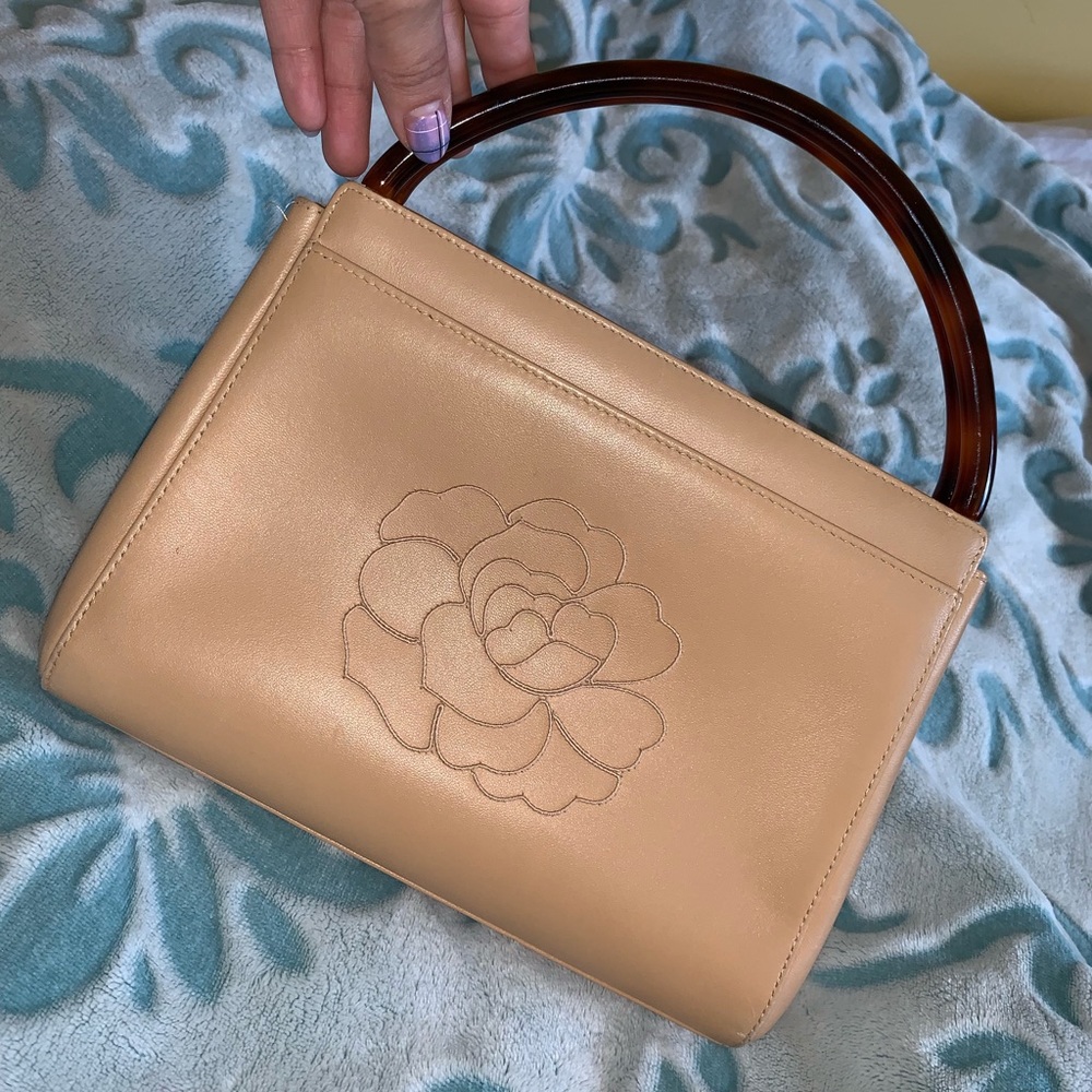 Chanel Vintage Camellia Clutch